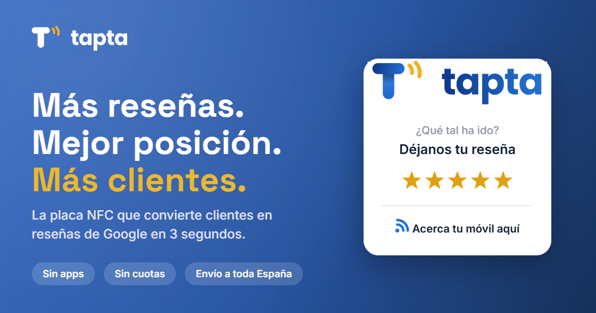 Vista de la tienda tapta.es, producto propio de Tapta Studio